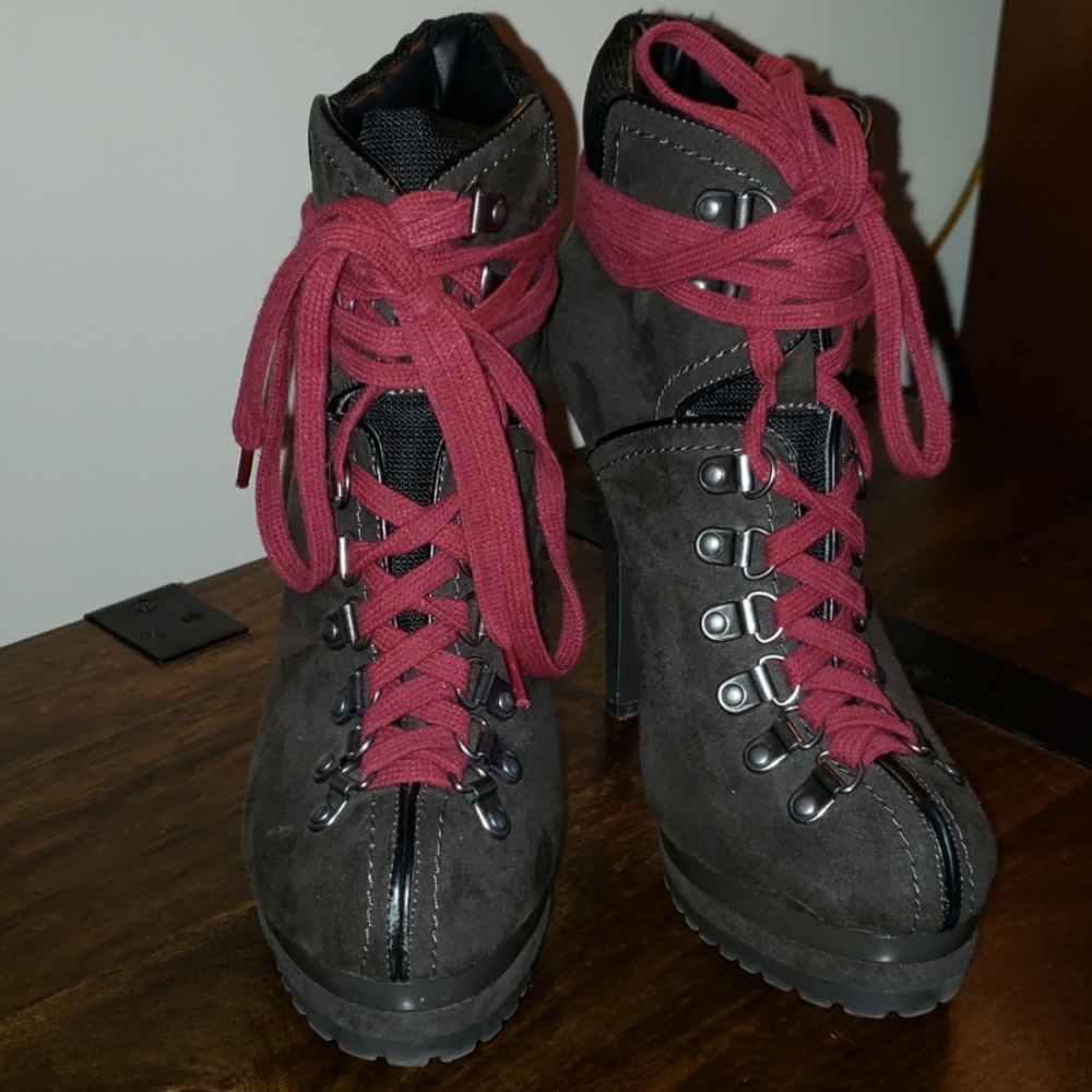 Xhiliration heeled boots.